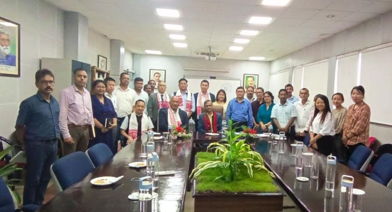 Advisor Temjenmenba led a team of Department Technical Education for a comprehensive meeting with Director of CSIR-NEIST, Jorhat, Dr G Narahari Sastry on June 23.